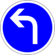 Turn left ahead - Vire à esquerda a frente